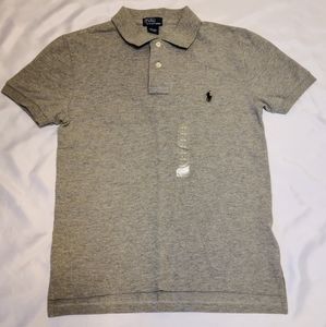 NWT Ralph Lauren Grey Polo 14-16
